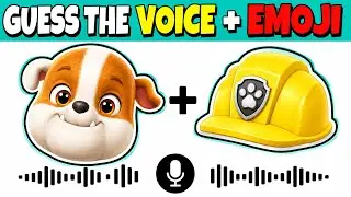 Guess Paw Patrol Movie Characters by Their Voice + emoji🤠🐾 ~ Rubble, Marshall, Skye~ Paw Patrol Quiz