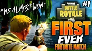 WE ALMOST WON... | First Match EVER In Fortnite Battle Royale