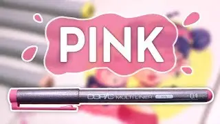 Trying My New PINK Multiliners