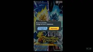 Solución al (Codigo de  error CR901001) o 190001 en Dragon Ball Legends