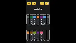 Water Sort Puzzle. Level 145. HD Quality