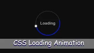 CSS Loading Animation | Page Load Animation