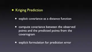 Kriging - Theory