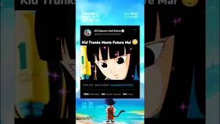 Kid Trunks Meets Future Mai 😍 #dbz #goku #shorts 🔥🔥