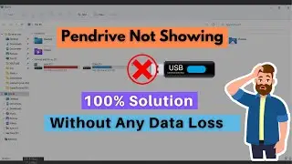 pen drive not showing in my computer | pendrive not detecting solution without data loss | 2022