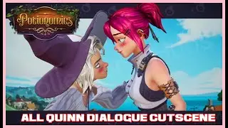 How to Get QUINN Rank 10 Max Romance - All QUINN Dialogue Choice (KISS❤️) Potionomics