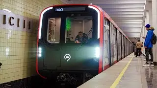 Поездка на поезде метро 81-775.2 «Москва 2024» Ховрино-Красногвардейская