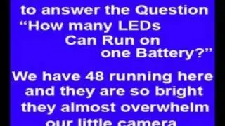50 LED Lights on One 9-Volt Battery