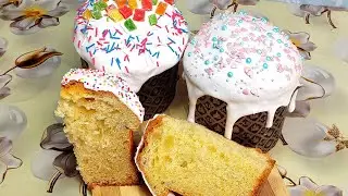 Пасхальный кулич на желтках, мягкий, сладкий и слоистый, на ПАСХУ 2025.