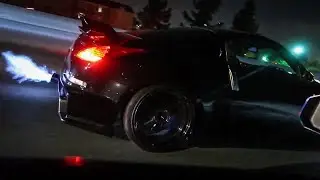 Flame spitting Z and more racing! (My 350z vs Freshkicks vs 300c srt8) - VLOG 148