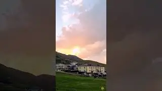 Закат солнца в селе Кая. Дагестан