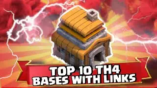 TOP 10 UNBEATABLE! TH4 Base +COPYLINK 2023 | COC TH4 Hybrid/Farming/Trophy Base - 
