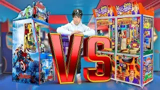 Which Coin Pusher Pays MORE? Avengers VS Willy Wonka