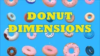Donut Dimensions - STEAM Art Project - Oil Pastel and Paint 3D Media Arts Lesson