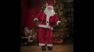 Rare Christmas Animated Santa - Bends Over