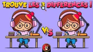 Spot the 3 Differences Game + Bonus: Find the Hidden Cats! 🐱🔎