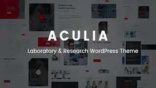 Aculia | Laboratory & Research WordPress Theme | Themeforest Website Templates and Themes