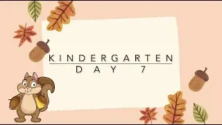 BSD Home Activities September- Squirrel Theme-  Kindergarten Day 7