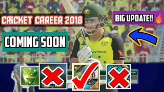 Cricket career 2018🔥| new cricket game for android|| released date| full explain||