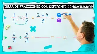 Suma de fracciones con diferente denominador (fracciones heterogéneas)