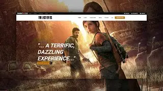 How To Make A Animated Website | HTML CSS & Javascript | Last Of Us Landing Page