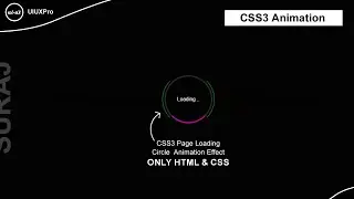 CSS Web Page Loading Animation Effect Using HTML CSS & Jquery @uiuxpro