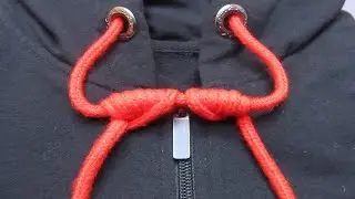 How to tie Hoodie Strings for beginners. Easy decorative hoodie knots. Ave Craft.