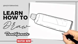 How to Draw Toothpaste - Simple Drawing