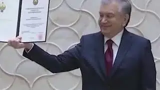 Ўзбекистон Республикаси Президент гувоҳномасини топширди.
