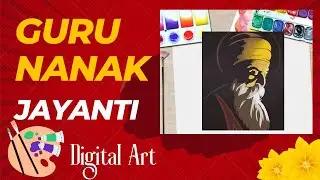 On the occasion of Guru Nanak Jayanti ! Draw a Digital Art! IPad made it Easy! Easy Tutorial!
