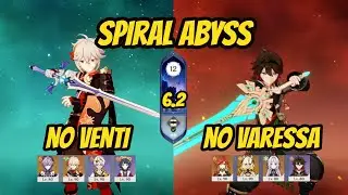 How to Clear 6.2 Spiral Abyss Floor 12 Full Star Without Venti And Varessa | Genshin Impact Mobile