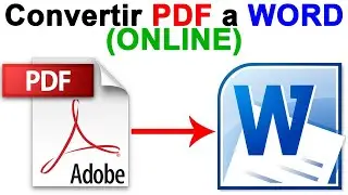 Convertir PDF a WORD *ONLINE* TOTALMENTE EDITABLE