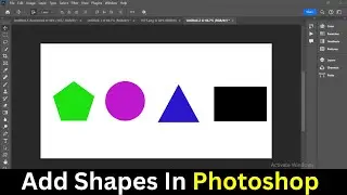 how to add shape in photoshop | how to create shapes in photoshop