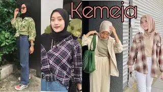 Inspirasi OOTD hijab remaja dengan kemeja || KEMEJA