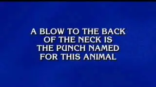Donkey Punching on Jeopardy