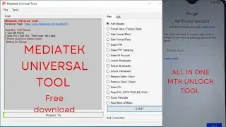 Mediatek Universel Tool / MTK Android Mobile Unlock Best Tool Google FRP Unlock 🔓 Tool 2021
