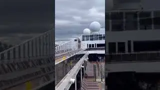 Huge Outdoor Swimming Pool in MSC Cruise Ship 游轮内巨大的室外游泳池