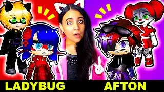 👨‍👩‍👧‍👦 The Afton Family Meets Miraculous Ladybug! 🐞 Gacha Club Mini Movie Reaction