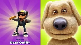 Subway Surfers Vancouver Jake Dark Outfit vs Talking BenThe Dog