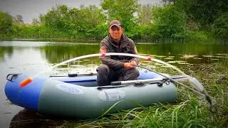 Fishing for crucian carp with a side nod. The best PVC fishing boat: Shark Boat 230c.