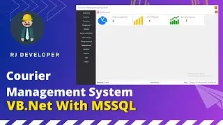 Courier Management System | Windows Application | Flat UI Design