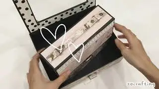 DIY SCRAPBOOK BAG - ALBUM ẢNH MÔ PHỎNG CHIẾC CẶP SÁCH 🧳 | Zocrafting