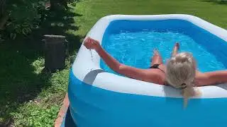 Setting up the pee pool