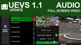 UEVS 1.1 Update: Virtual studios Now with Audio and Full Frame Video Output!