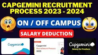 Capgemini recruitment process 2023 - 2024 | 7.5 lpa Capgemini offering | Off Campus and On Campus