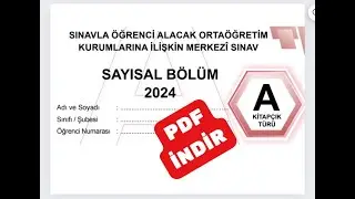 2024 LGS Matematik Soruları Ve Açıklamalı Çözümleri