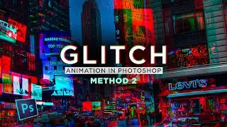 Glitch Effect with sound in Adobe Photoshop | Method 2