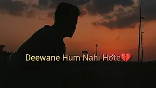 Deewane Hum Nahi Hote।  Slowed+Reverb। Lofi Song। Hindi song2021