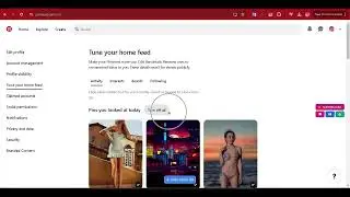 How to reset your pinterest feed