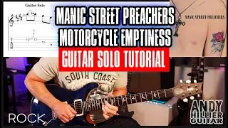 Manic Street Preachers - Motorcycle Emptiness Guitar Solo Tutorial